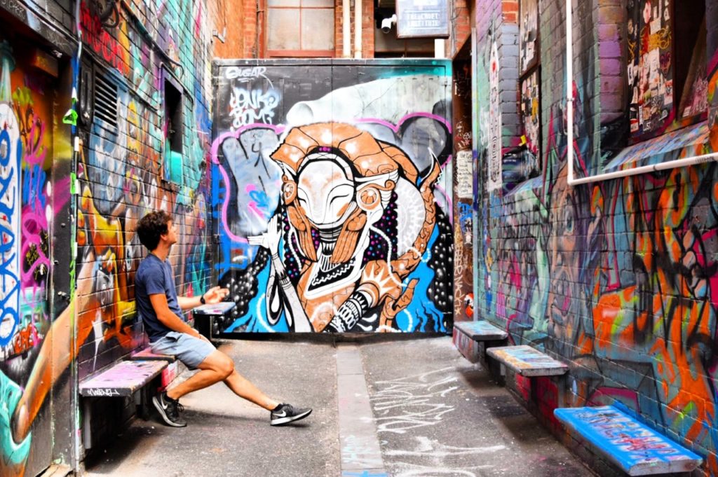 Melbourne Street Art Alleyway Sarah Latham