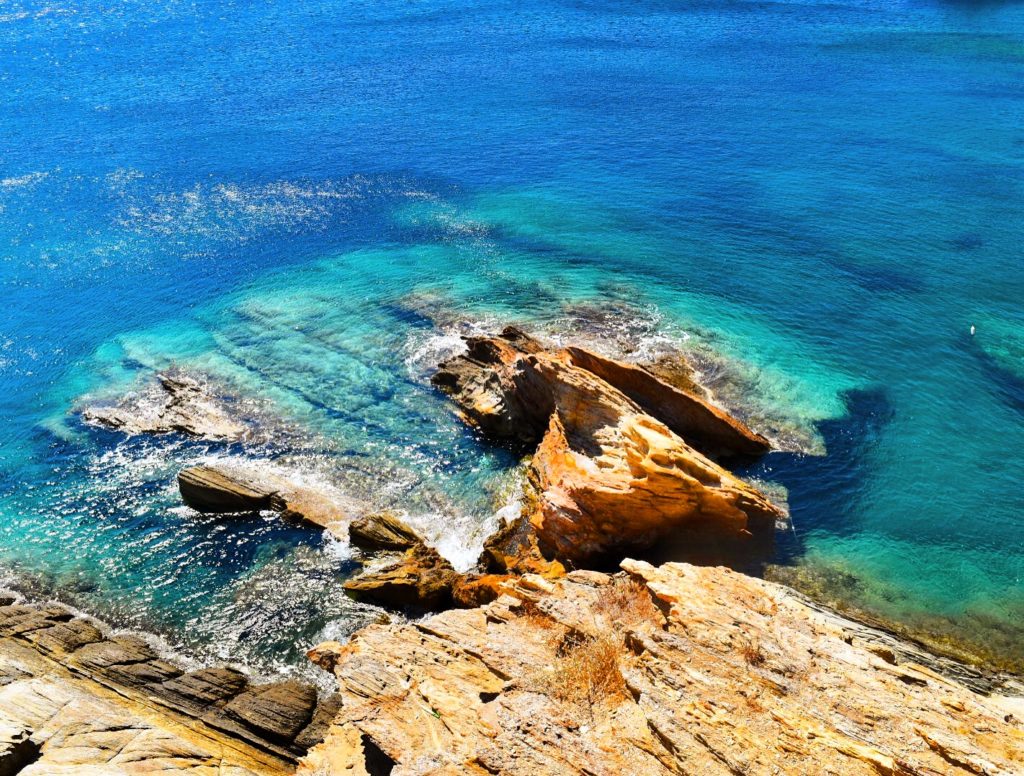 Ios Greece coastline 