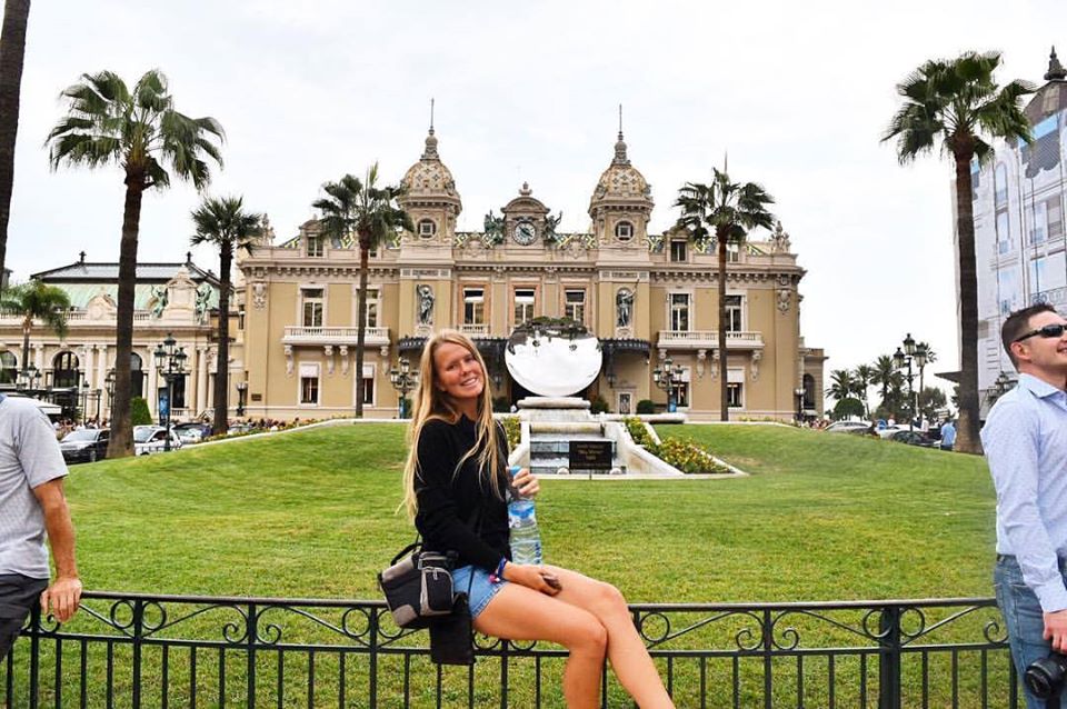 Monaco Sarah Latham Europe on a Budget water bottle girl