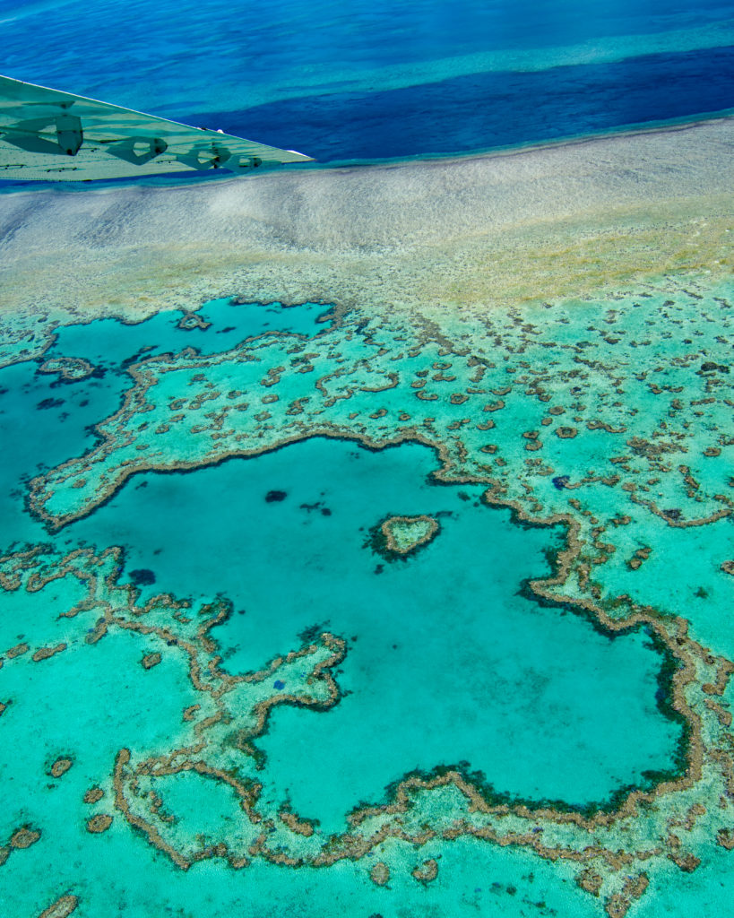 Whitsundays Great Barrier Reef Queensland GSL Aviation Heart Reef