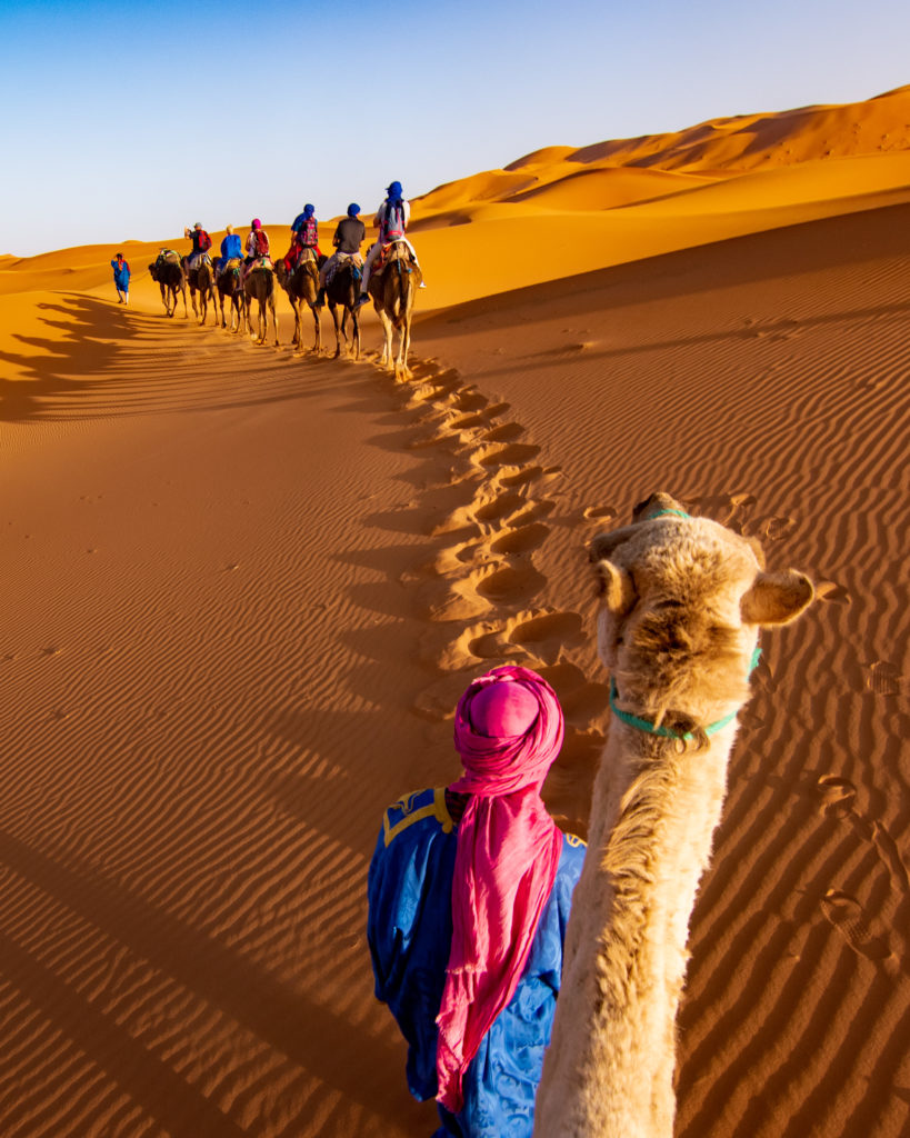 Sahara Desert Morocco camel ride Sarah Latham