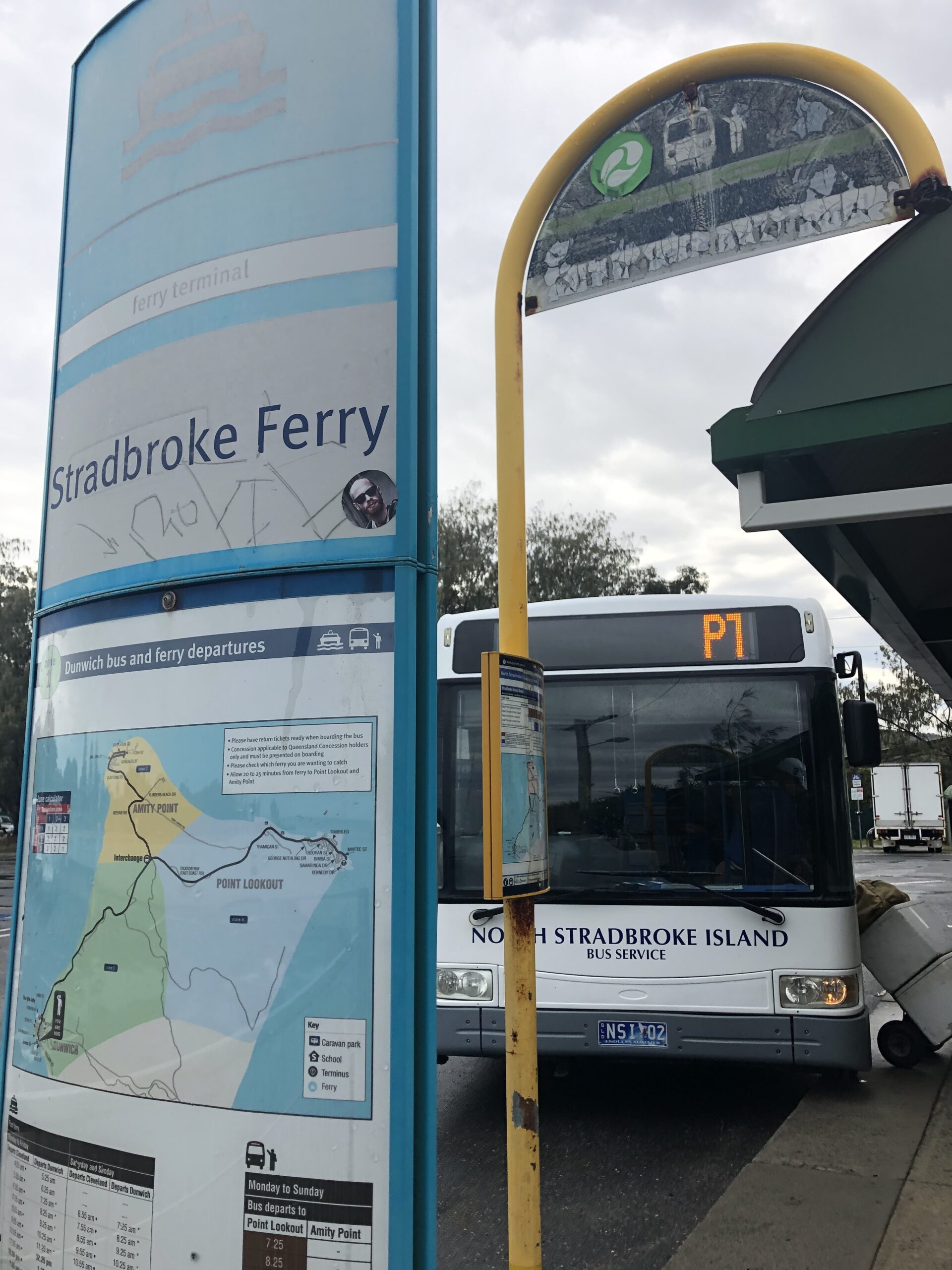 Dunwich Harbour Bus Stop