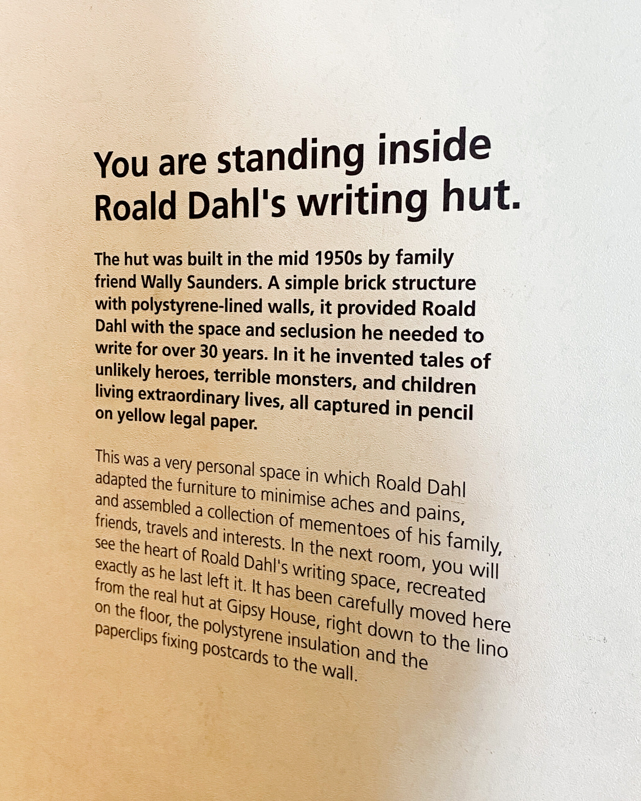 Great Missenden Roald Dahl Museum Writing Hut