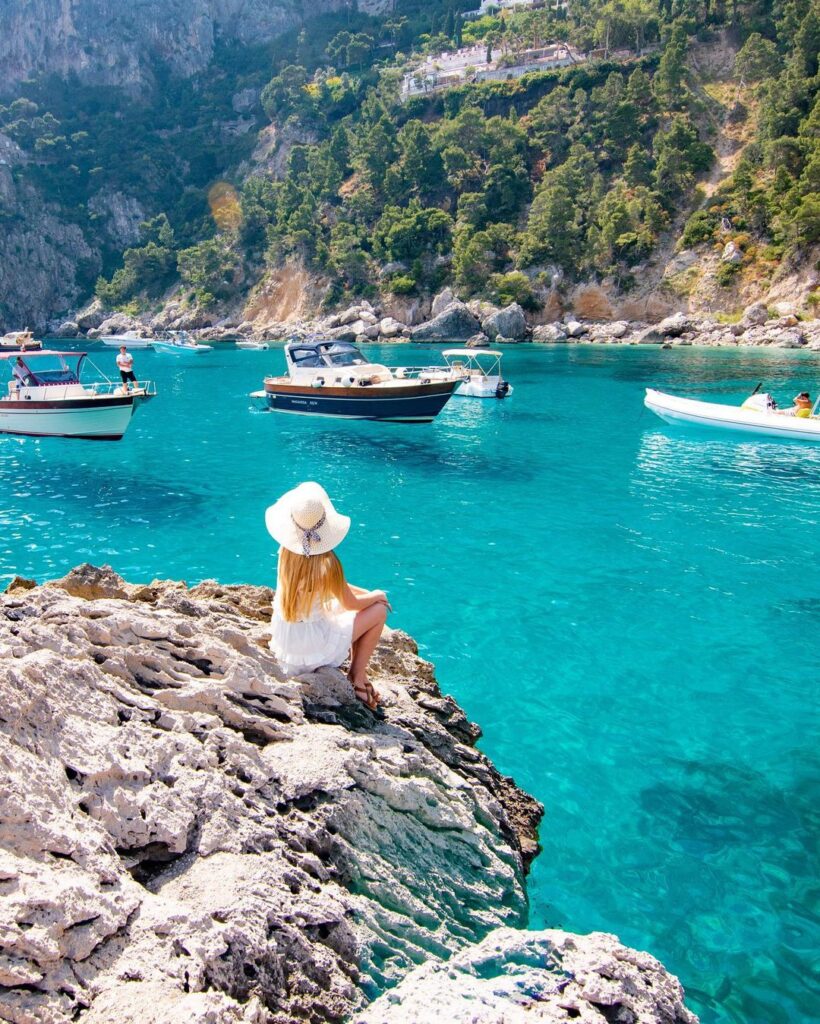 Sarah Latham Capri Island Amalfi Coast Italy Marina Piccola