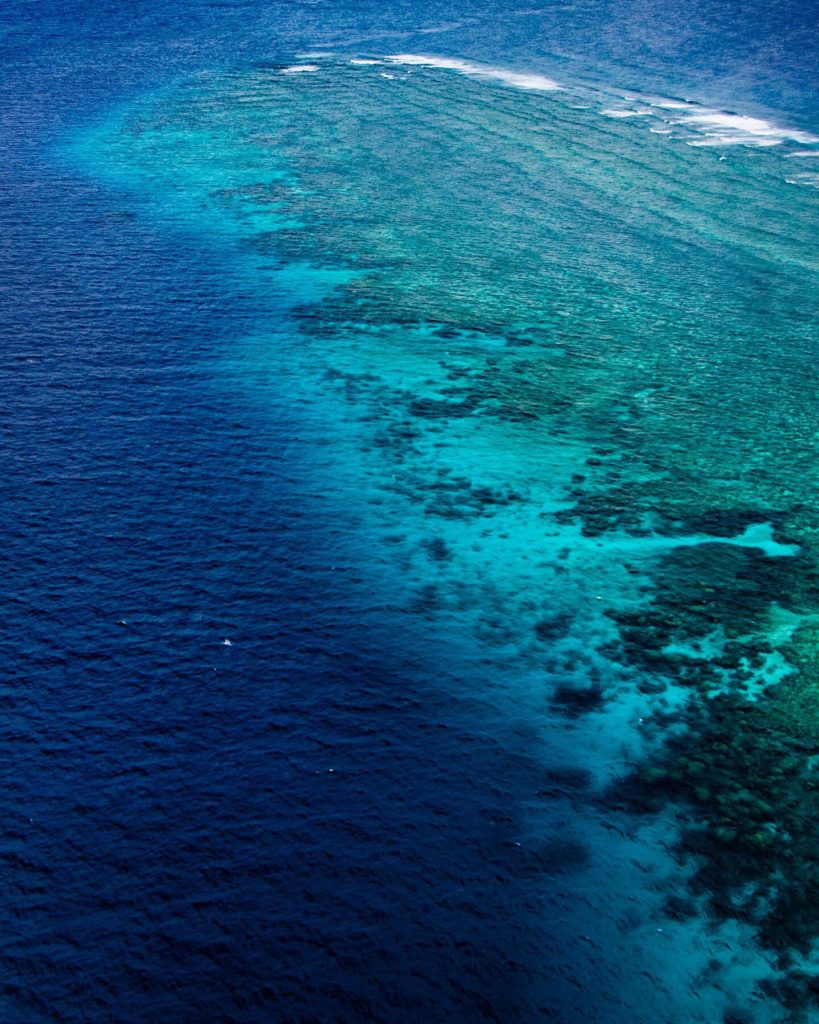 Great Barrier Reef from above 