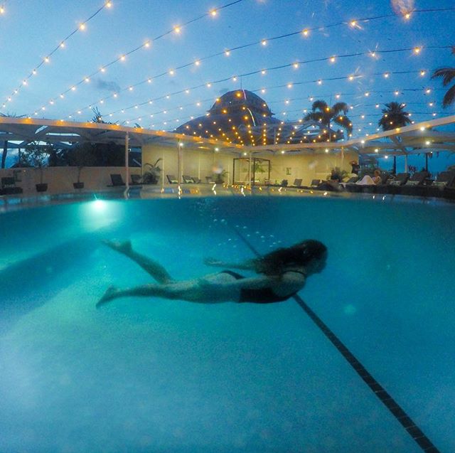Sarah Latham Pullman Reef Hotel Casino Pool Cairns