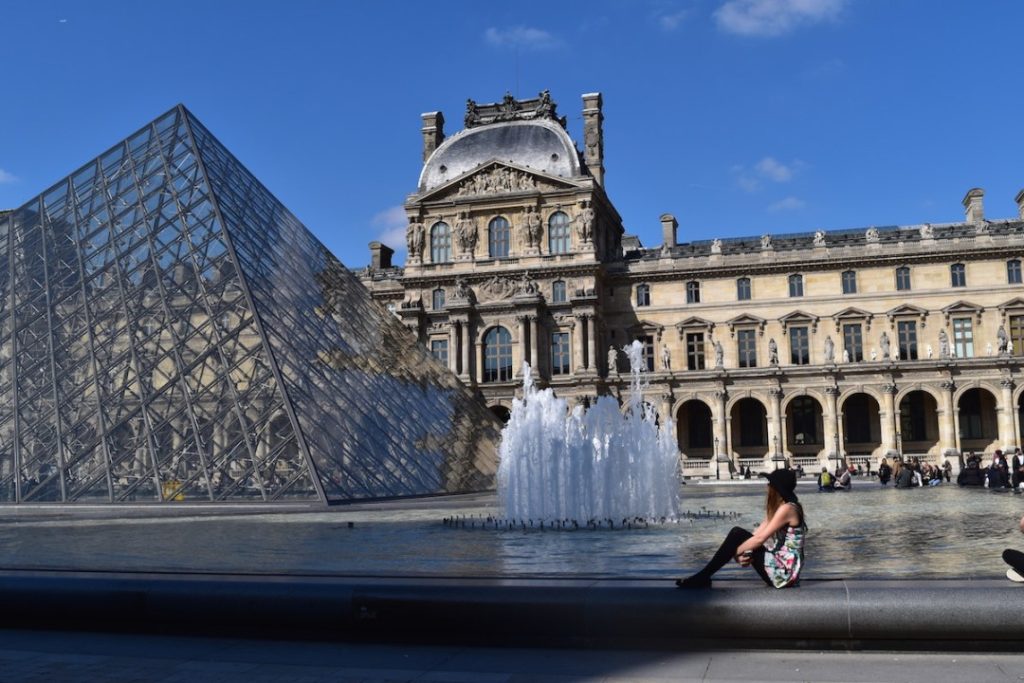 Louvre Pyramids Paris Sarah Latham Europe on a Budget