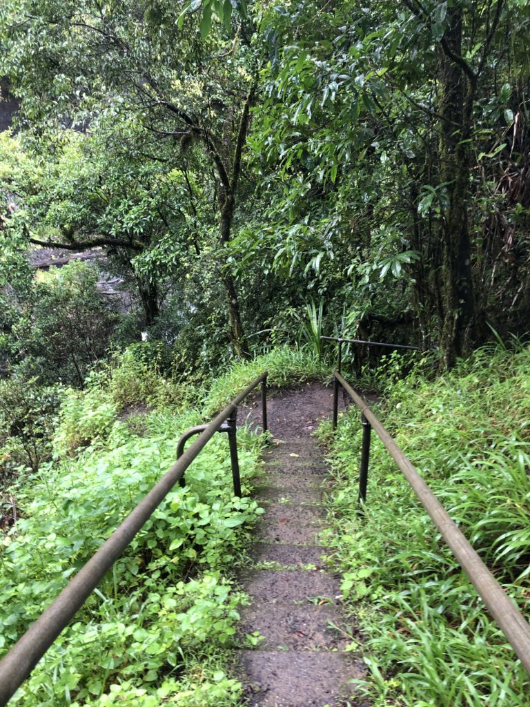 Tchupala Falls viewing area stairs