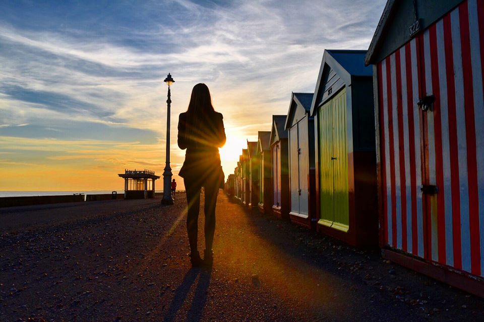 Brighton Beach England Sunset Sarah Latham