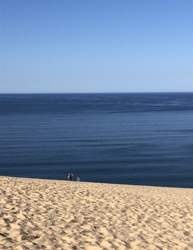 View of the ocean from a sand dune at Carlo Sand Blow