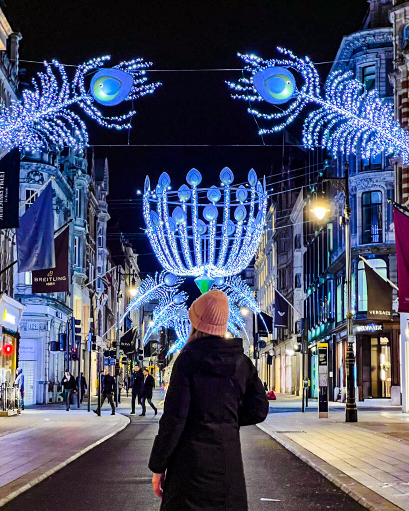 Sarah Latham Christmas in London Christmas Lights
