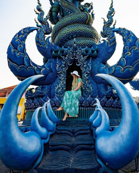 Wat Rong Suea Ten Blue Temple Chiang Rai Sarah Latham Copyright DO NOT USE